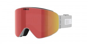 Bliz Flow Ski Goggles Lyse Grå Brune Rød | BUFW08619