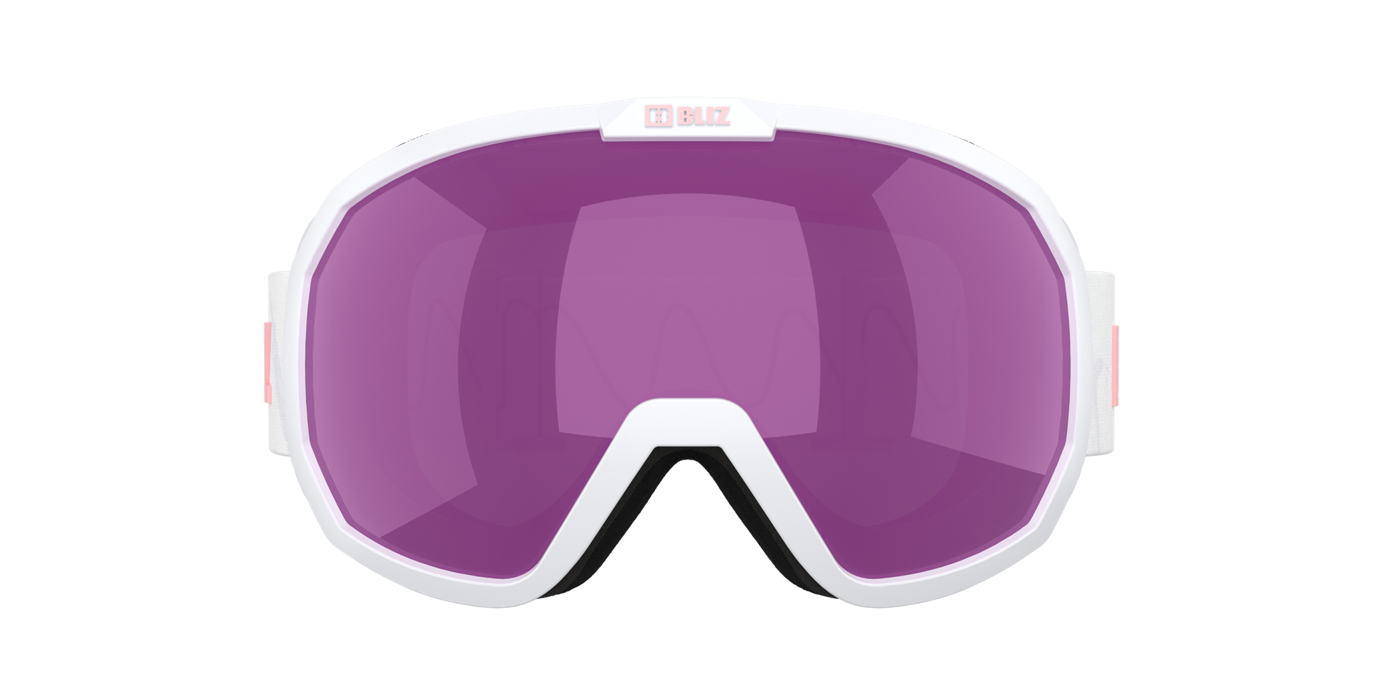 Bliz Charge Otg Ski Goggles Hvite Rosa Brune Rosa | KSUT54310