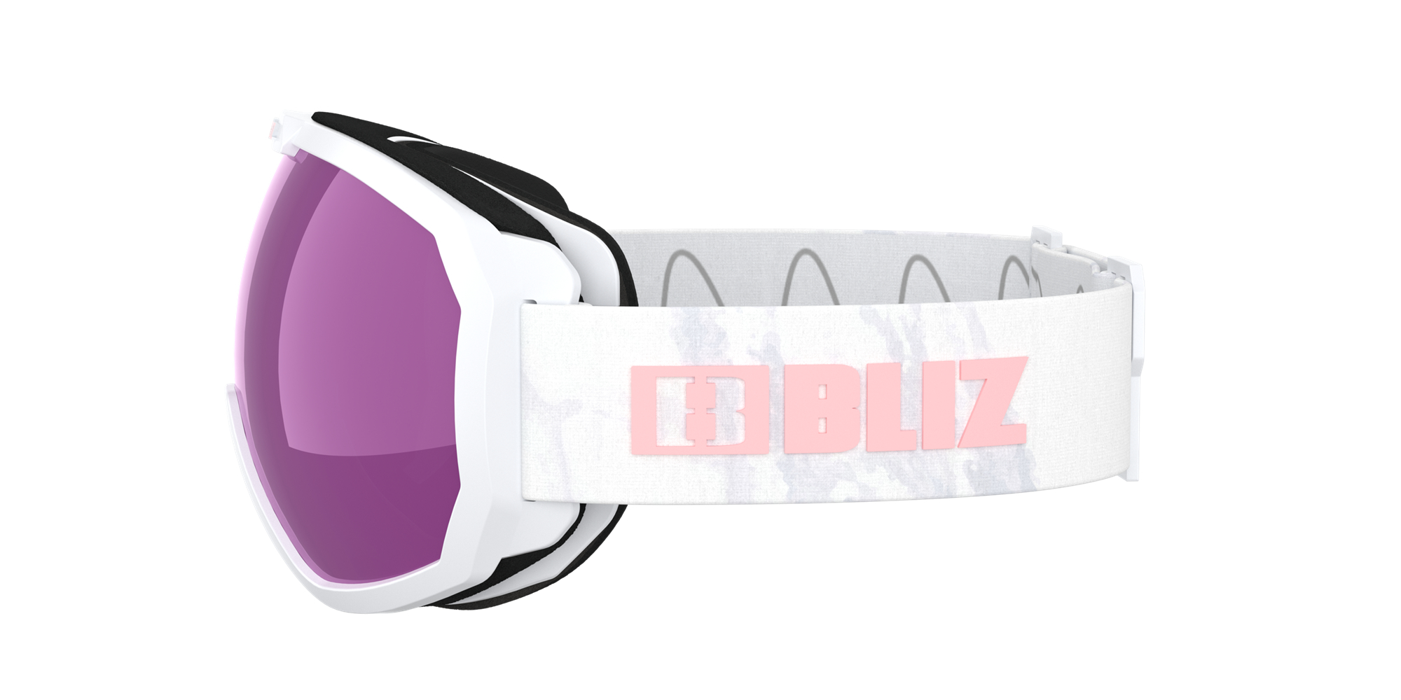 Bliz Charge Otg Ski Goggles Hvite Rosa Brune Rosa | KSUT54310