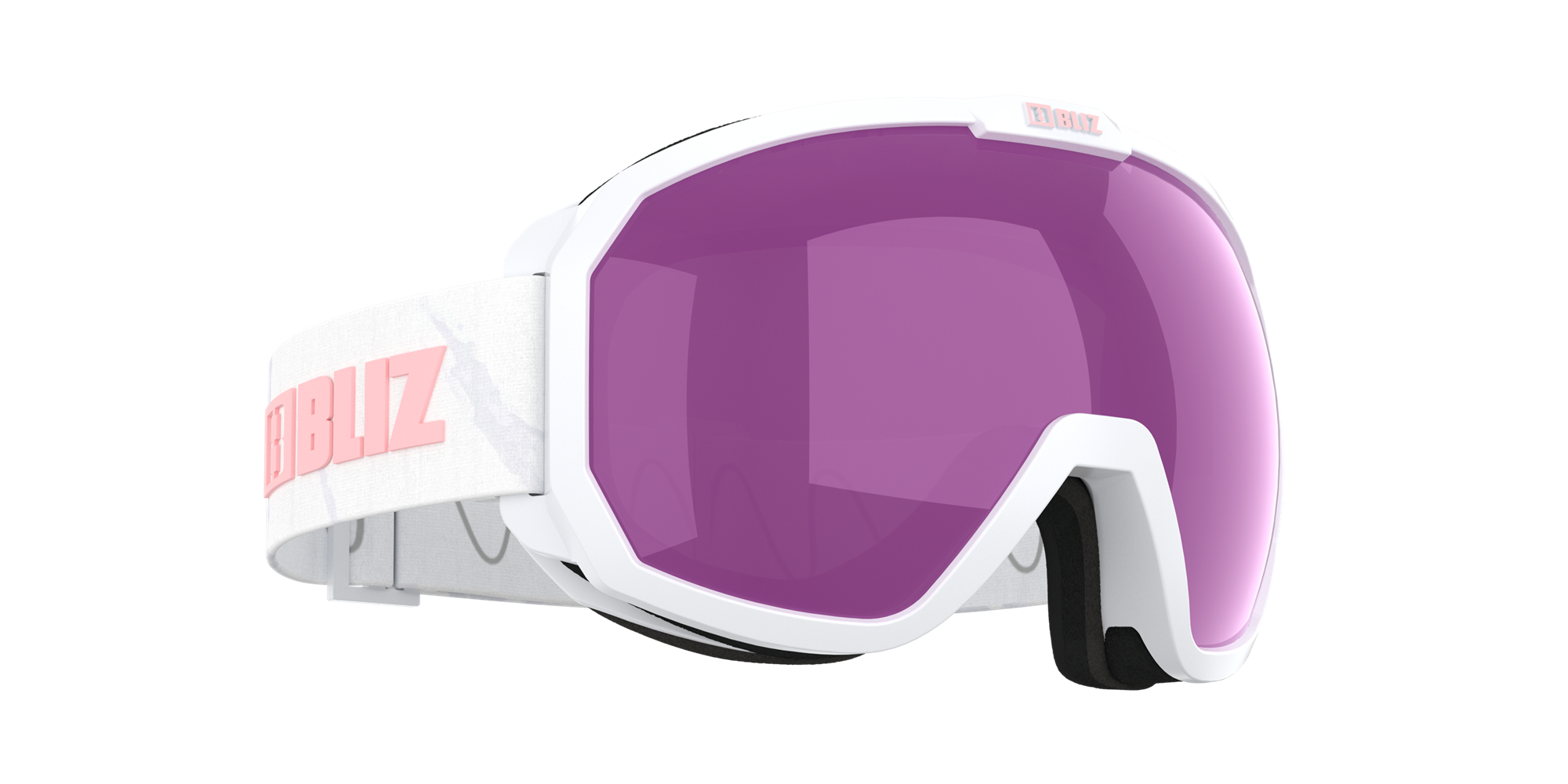 Bliz Charge Otg Ski Goggles Hvite Rosa Brune Rosa | KSUT54310