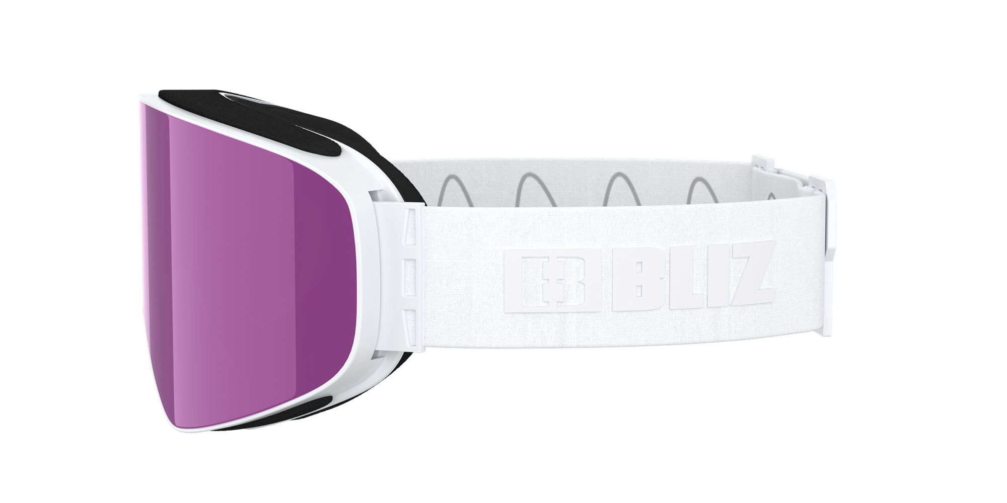 Bliz Flow Ski Goggles Hvite Rosa | CEJT21643