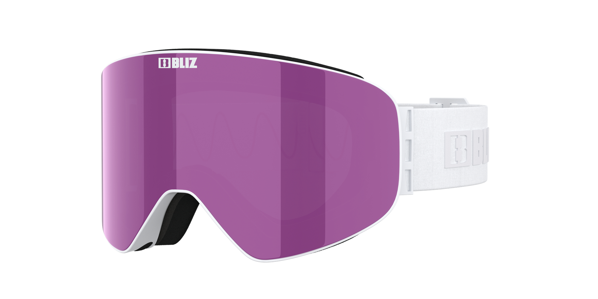 Bliz Flow Ski Goggles Hvite Rosa | CEJT21643