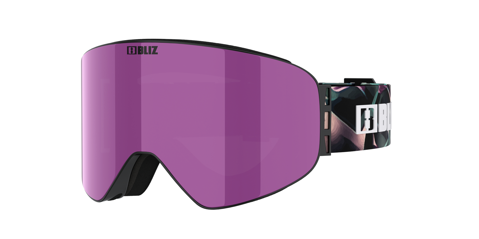 Bliz Flow Ski Goggles Svarte Brune Rosa | SDTK97610