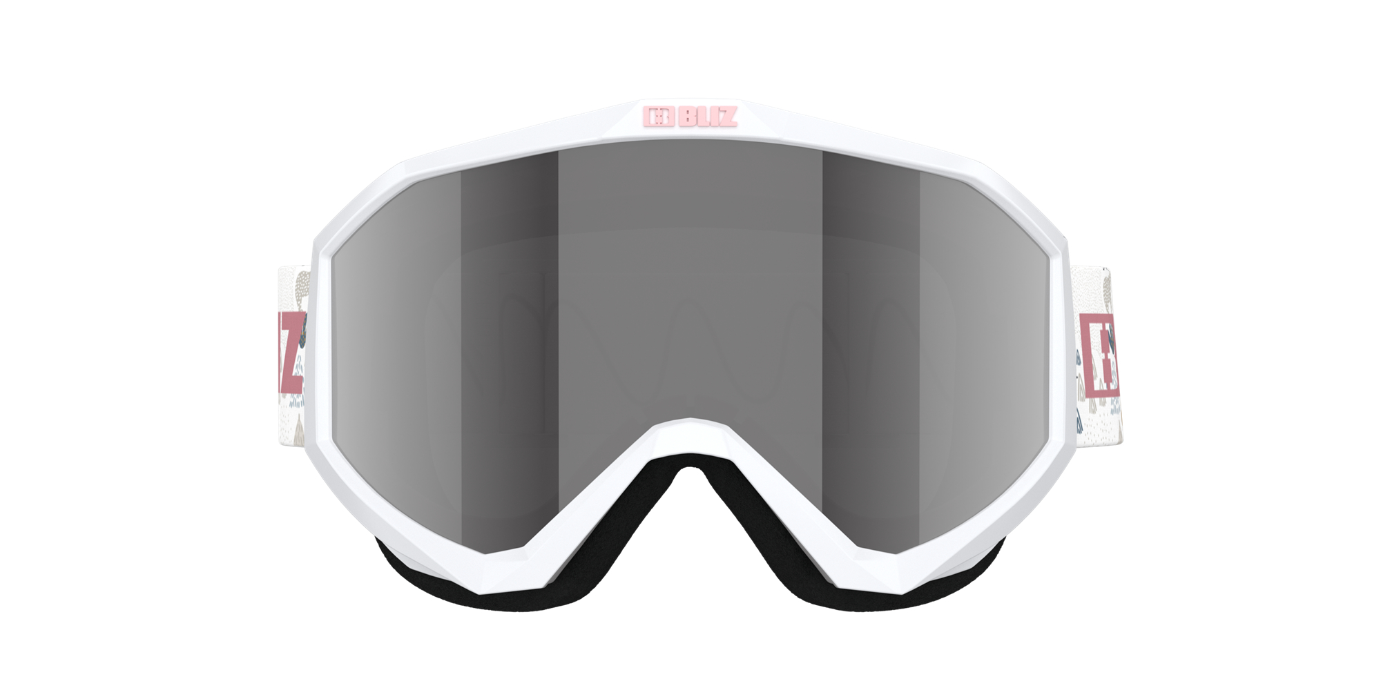 Bliz Liner Jr Ski Goggles Hvite Rosa | UFGH07453