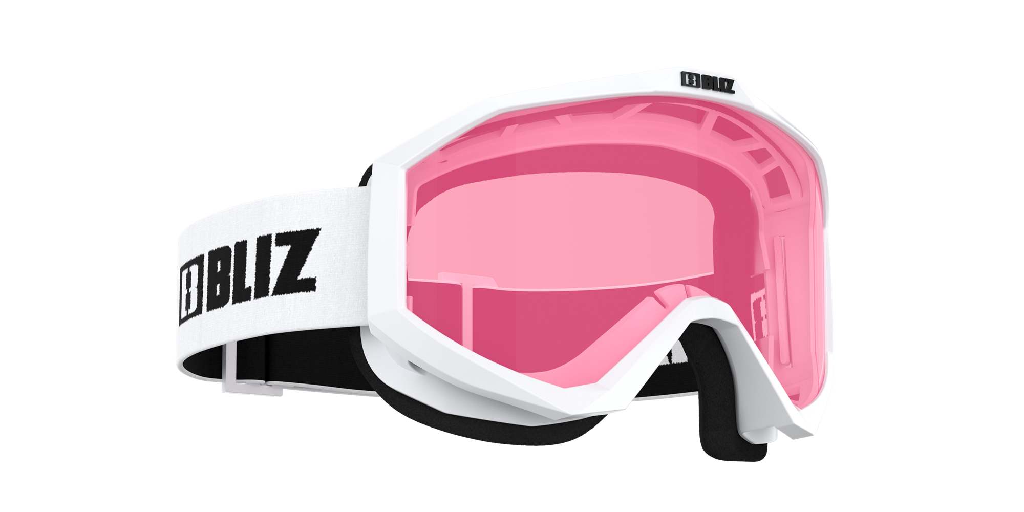 Bliz Liner Jr Ski Goggles Hvite Svarte Rosa | GRJN84076