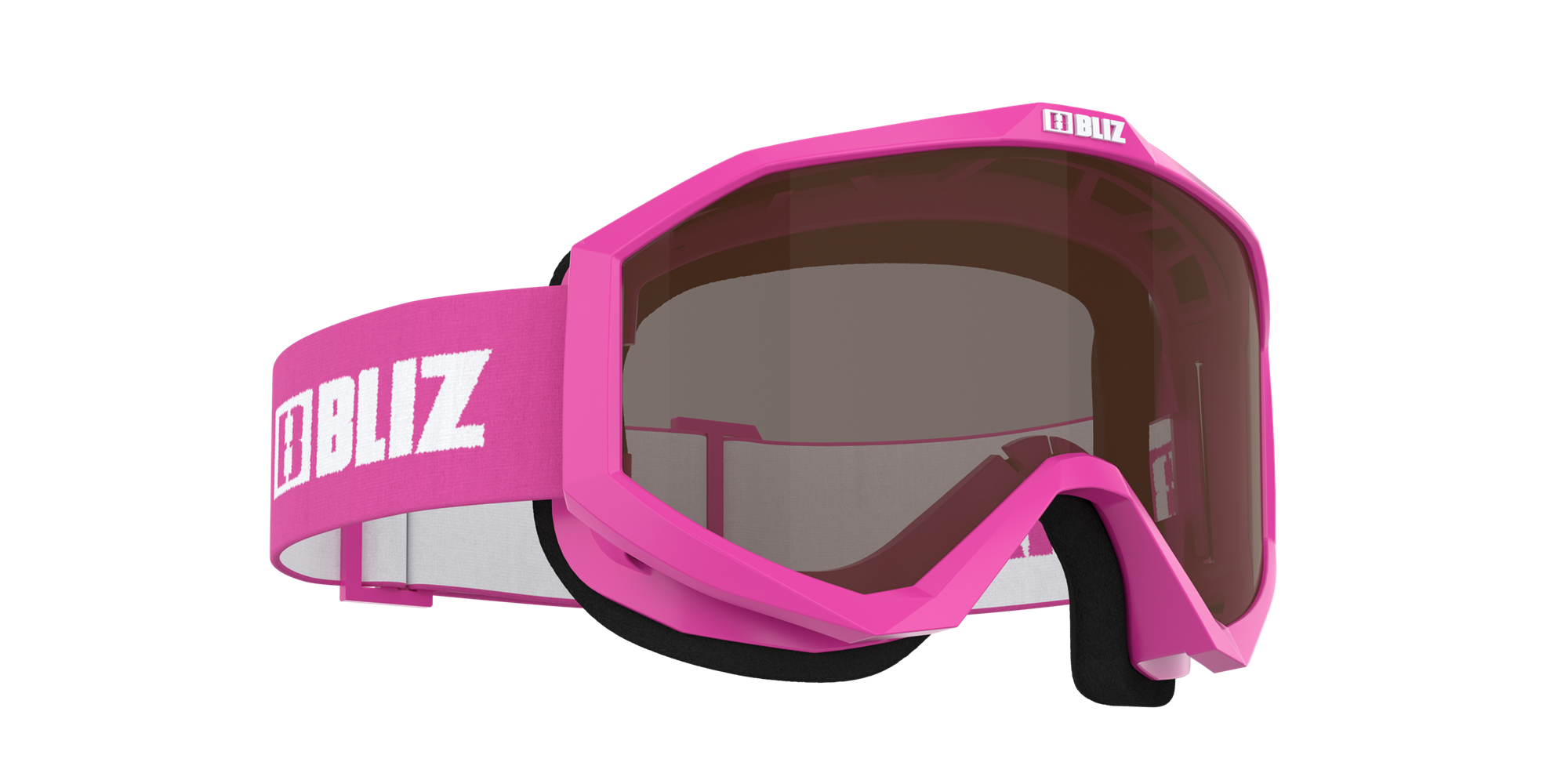 Bliz Liner Jr Ski Goggles Rosa Hvite Brune | MIYQ16975