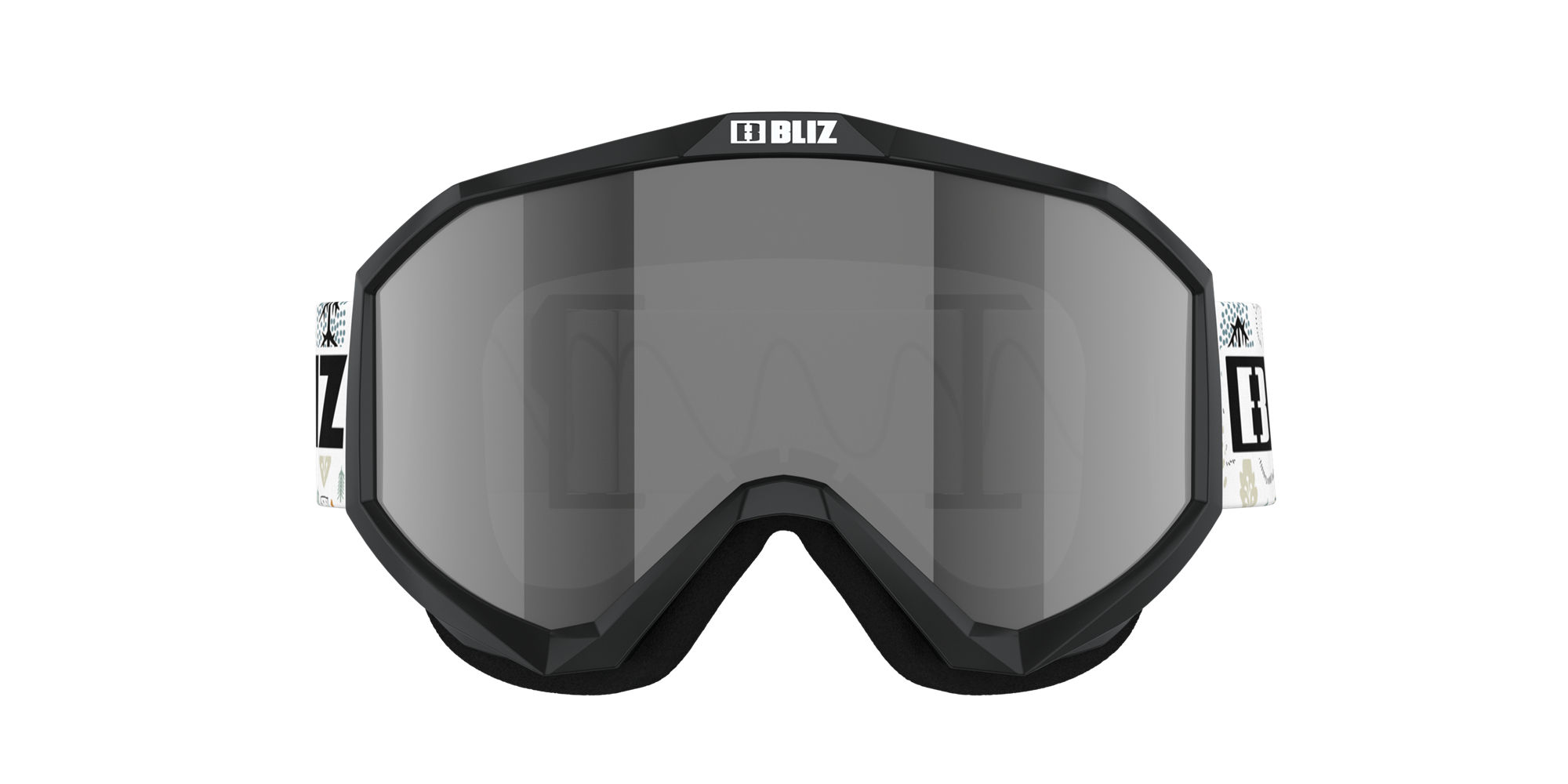 Bliz Liner Jr Ski Goggles Svarte Hvite | JVTS31692