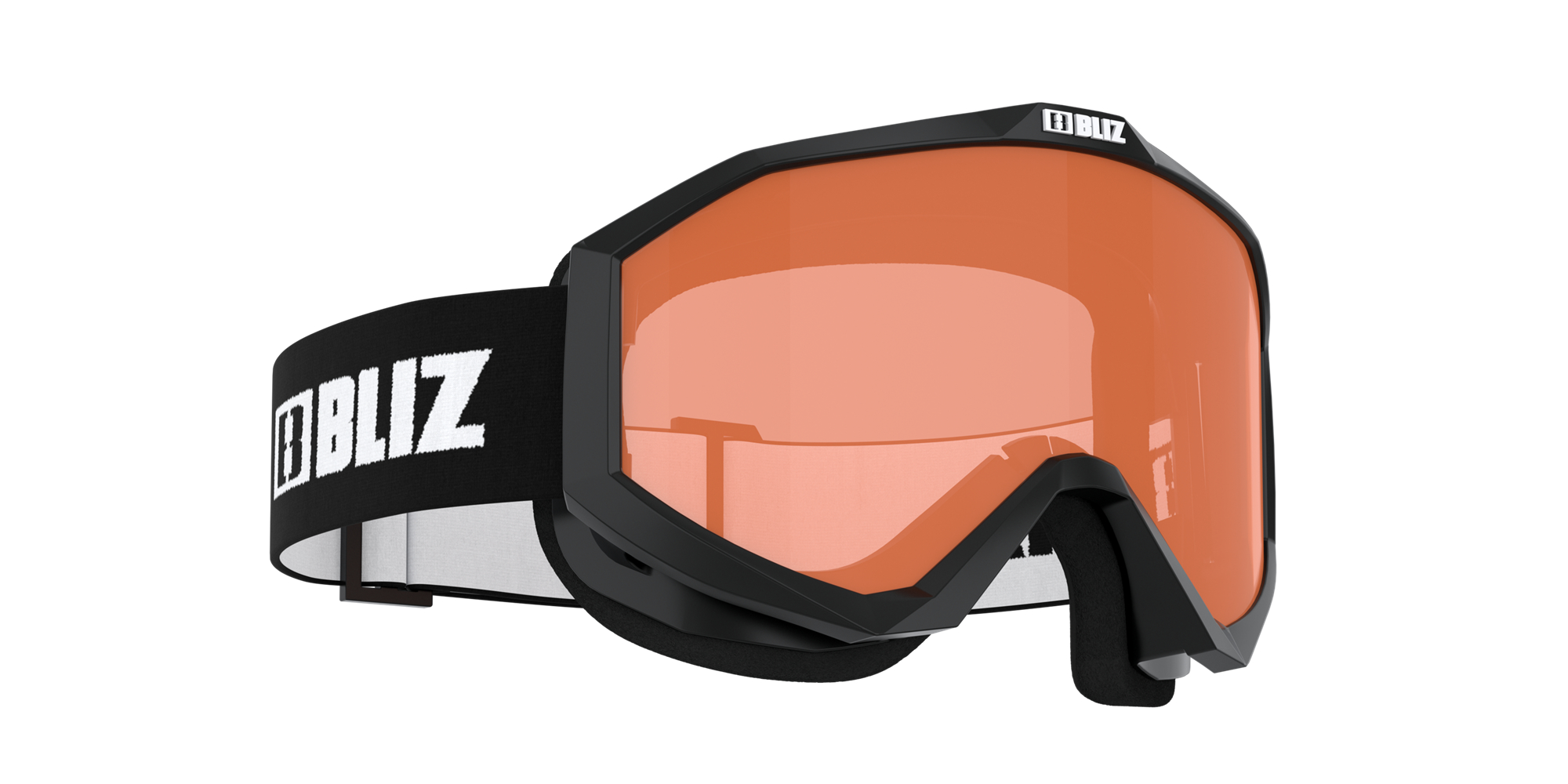 Bliz Liner Ski Goggles Svarte Hvite Oransje | YPLS87523