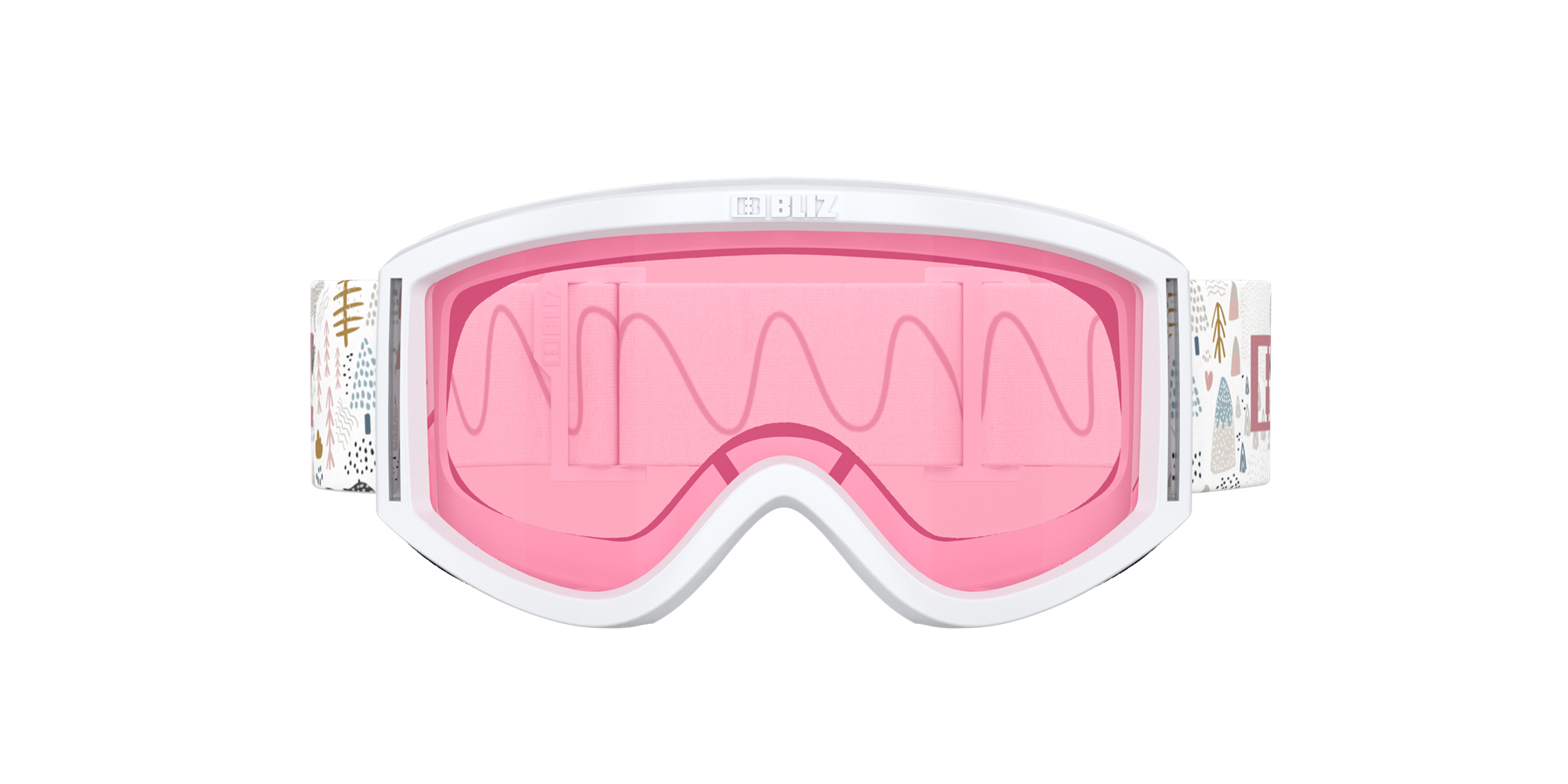 Bliz Pixie Ski Goggles Hvite Rosa | RAJY86921