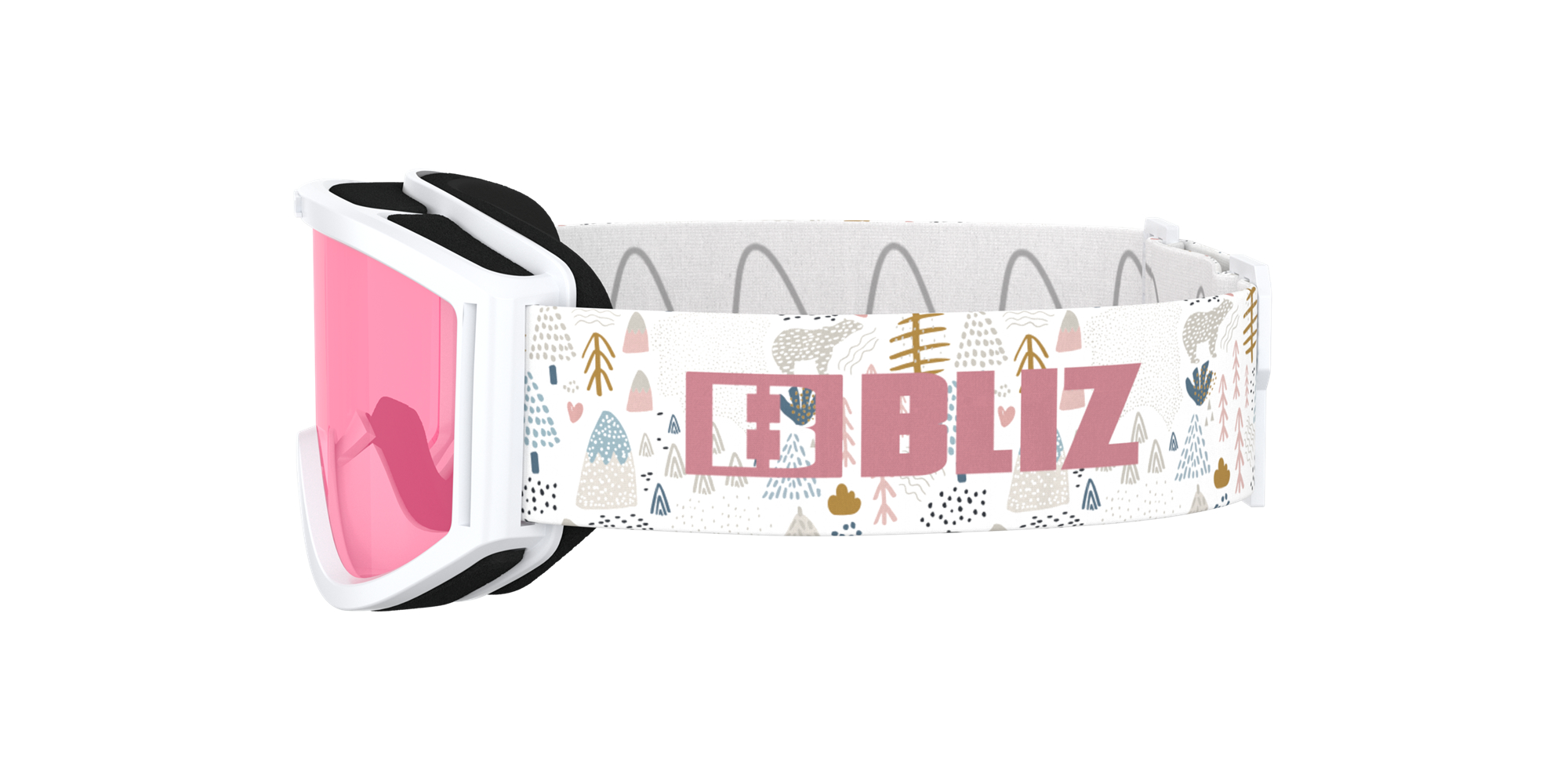 Bliz Pixie Ski Goggles Hvite Rosa | RAJY86921