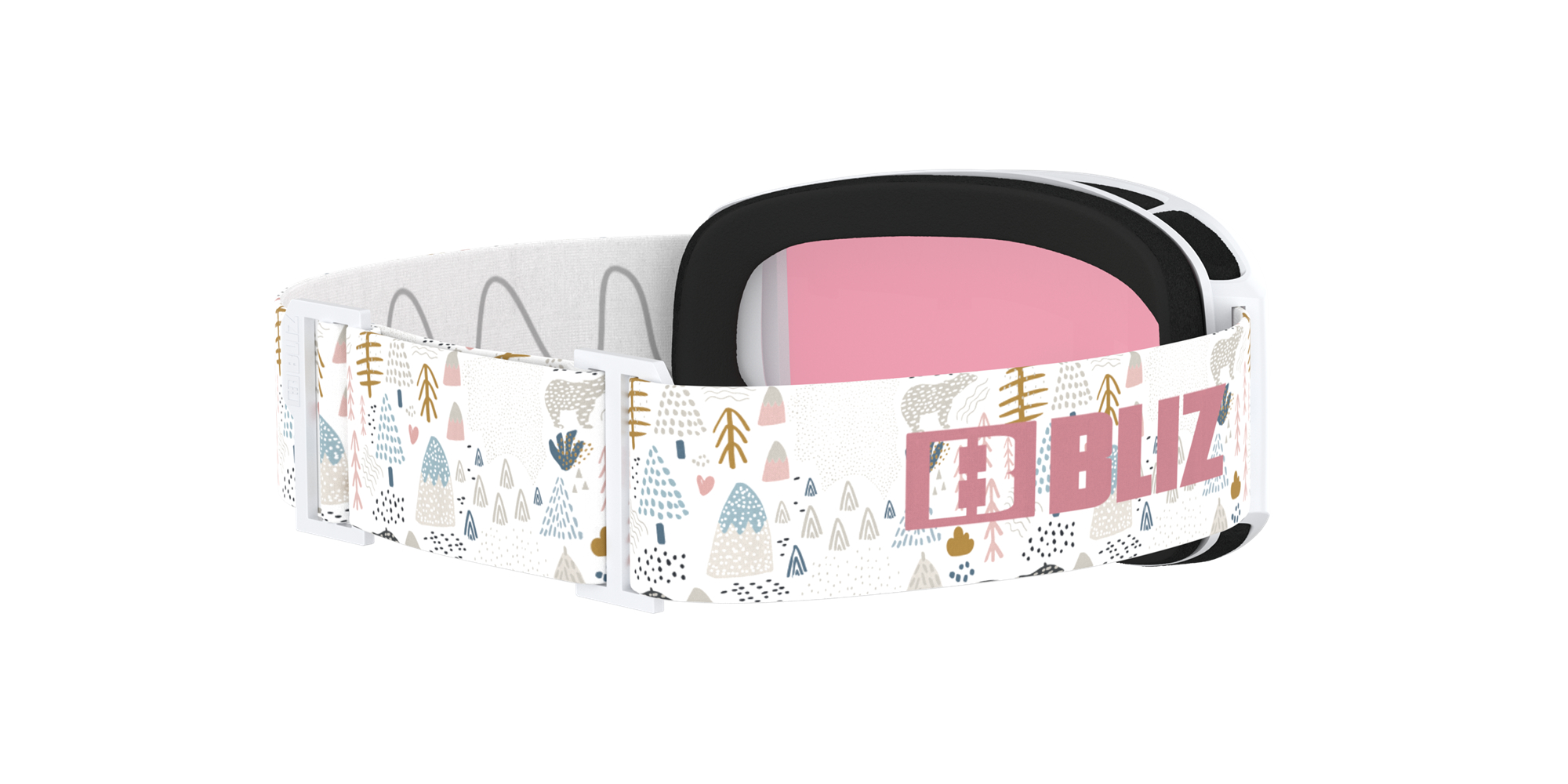 Bliz Pixie Ski Goggles Hvite Rosa | RAJY86921