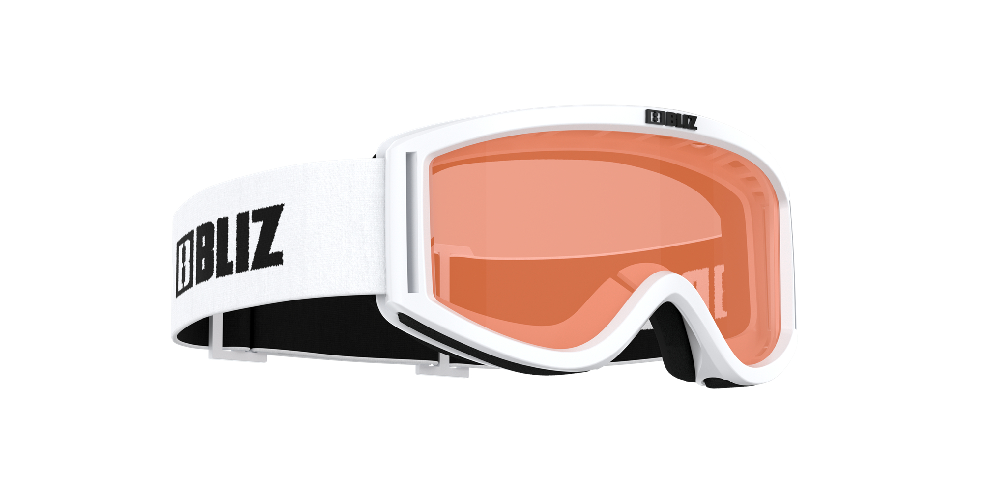 Bliz Pixie Ski Goggles Hvite Svarte Oransje | GJSN48751