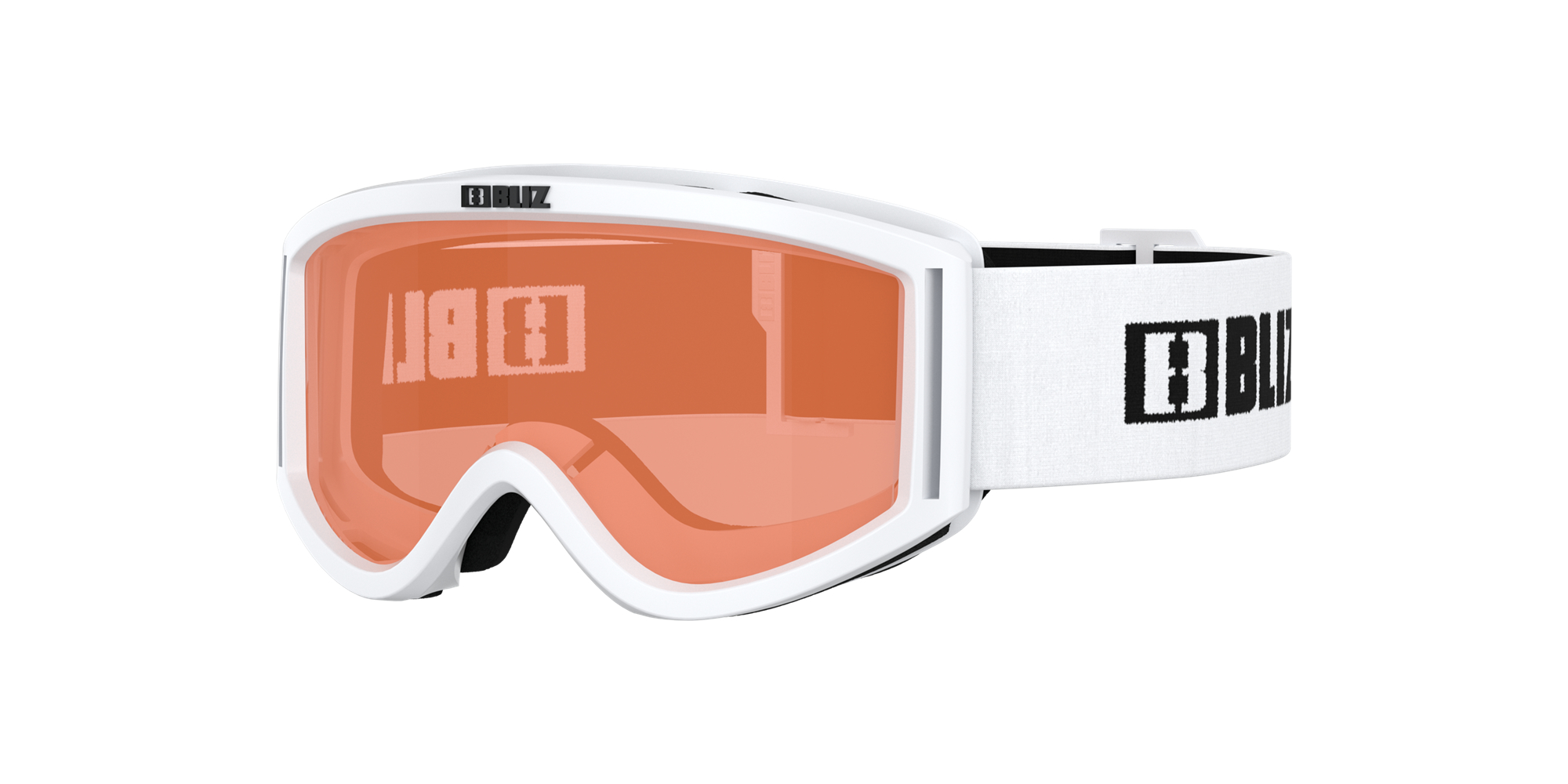 Bliz Pixie Ski Goggles Hvite Svarte Oransje | GJSN48751