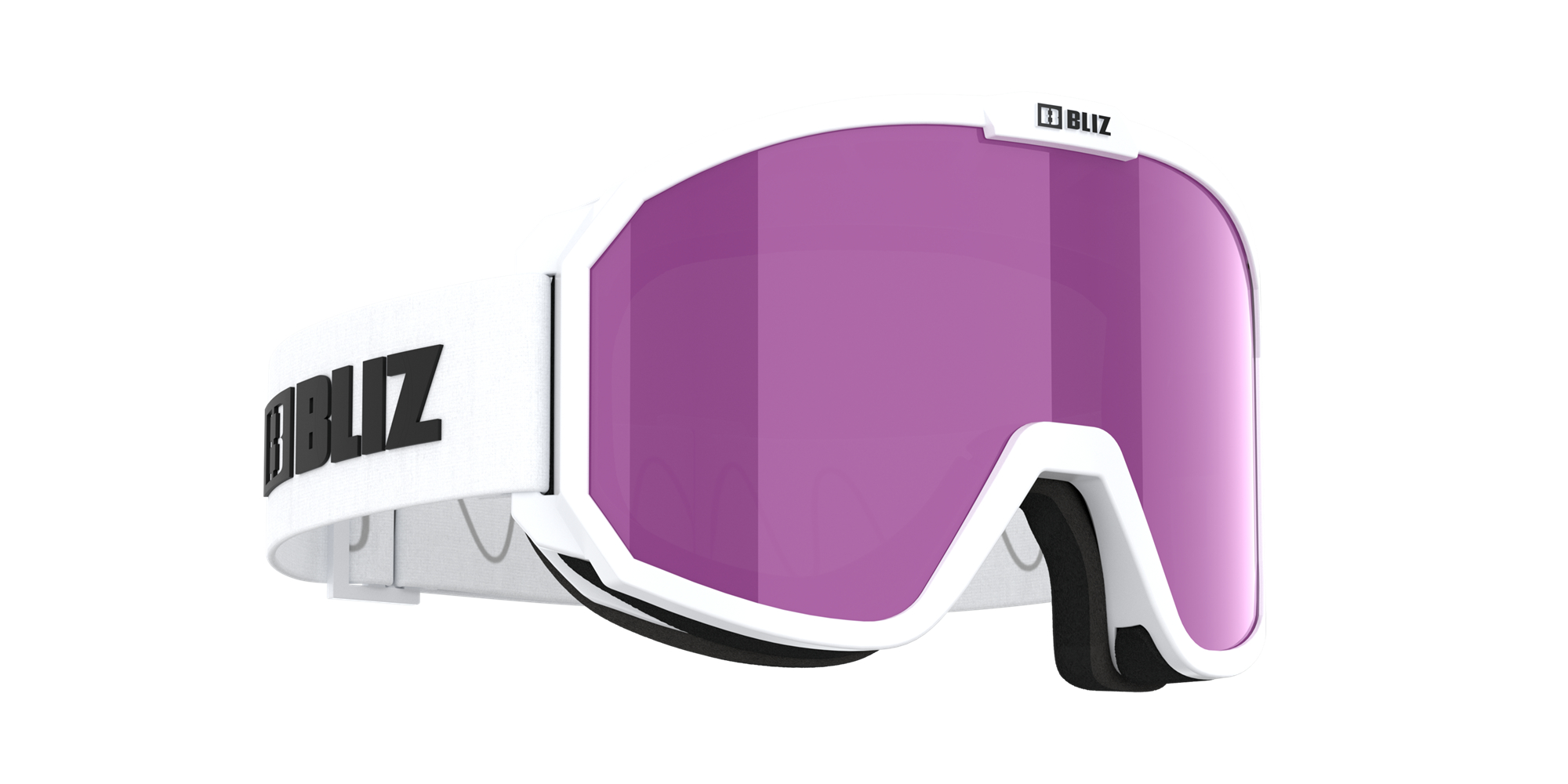 Bliz Rave Jr Ski Goggles Hvite Svarte Brune Rosa | SGTK67842