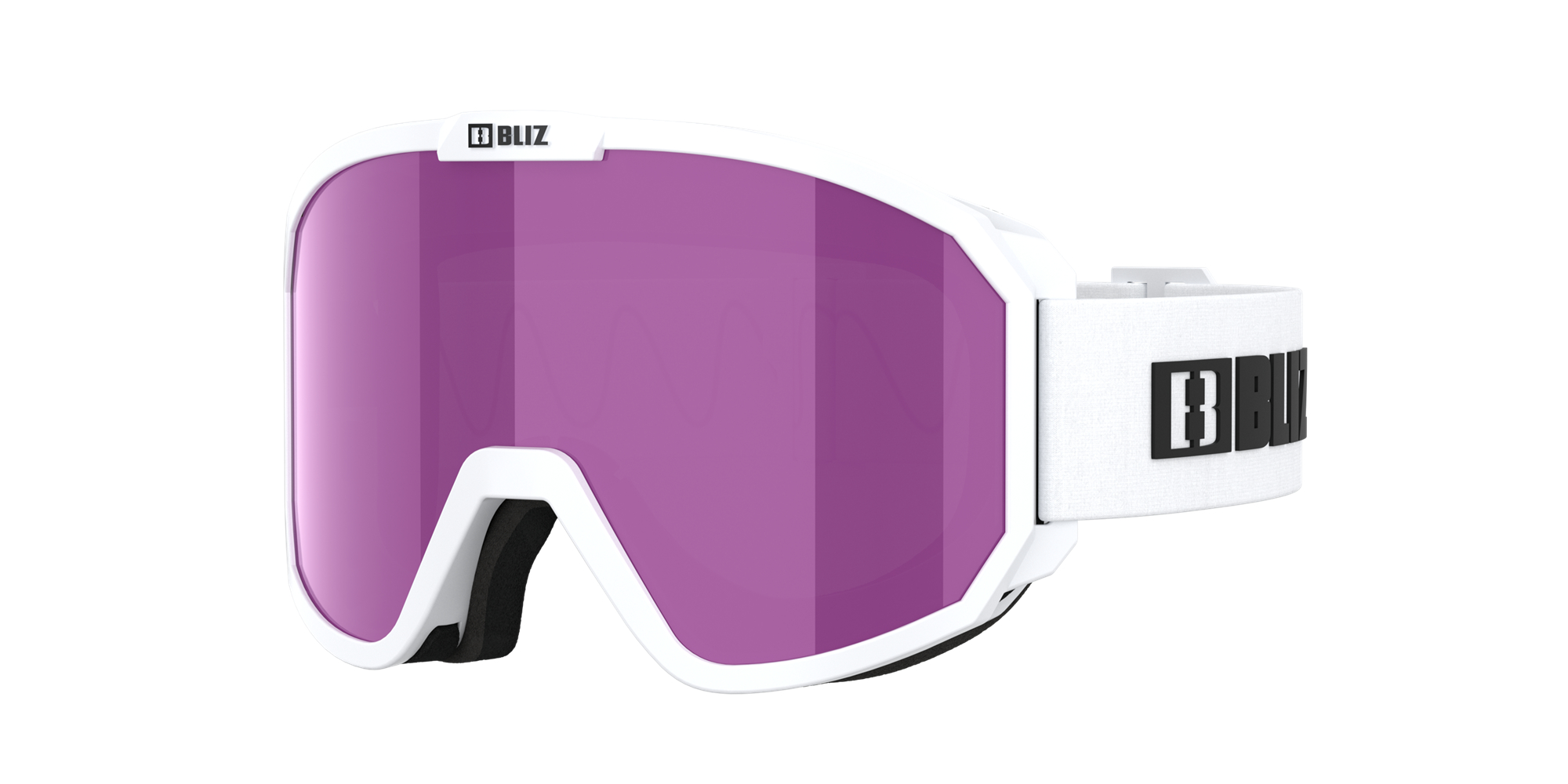 Bliz Rave Jr Ski Goggles Hvite Svarte Brune Rosa | SGTK67842