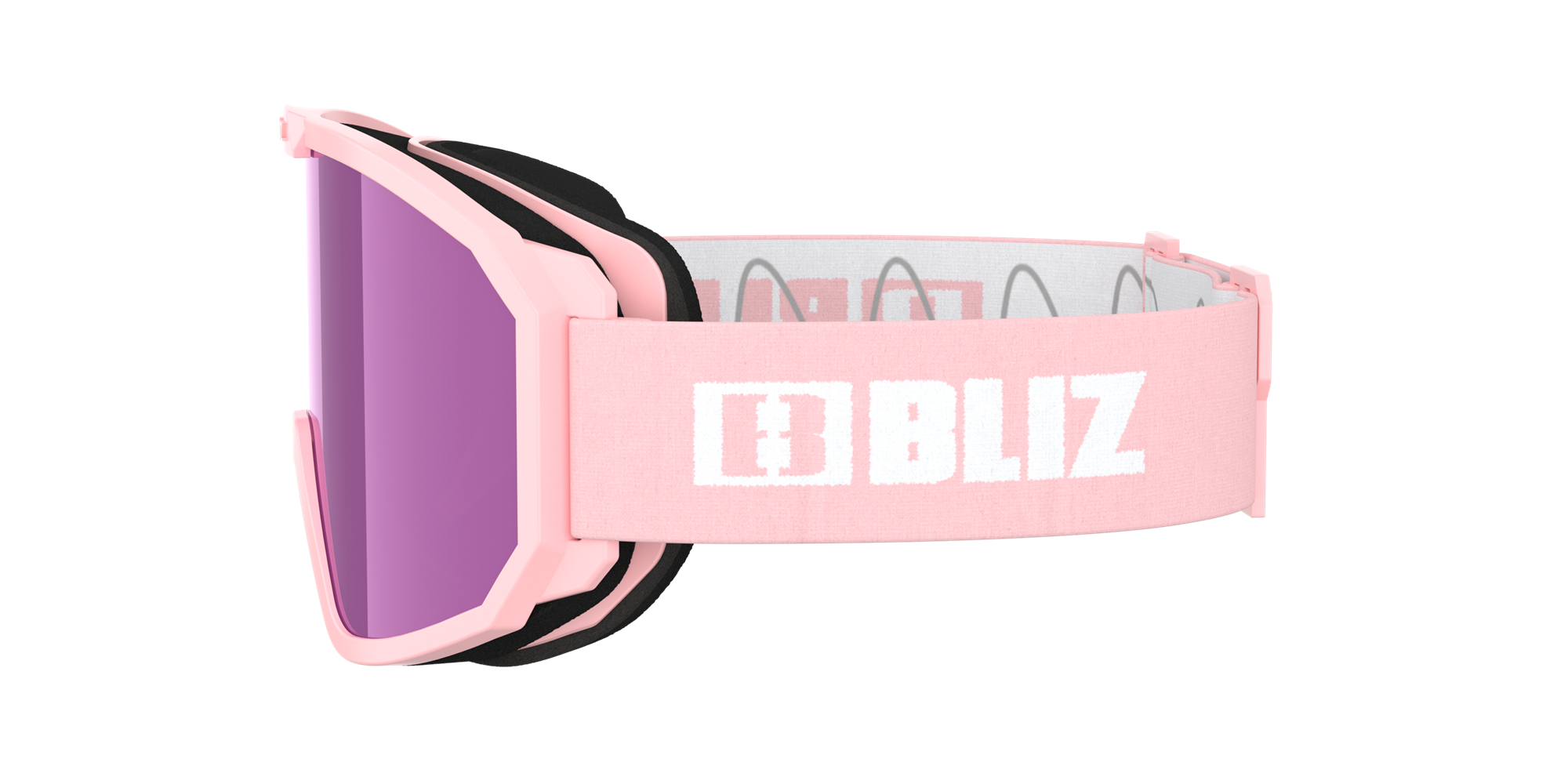 Bliz Rave Jr Ski Goggles Rosa Hvite Brune Rosa | KIZF57406