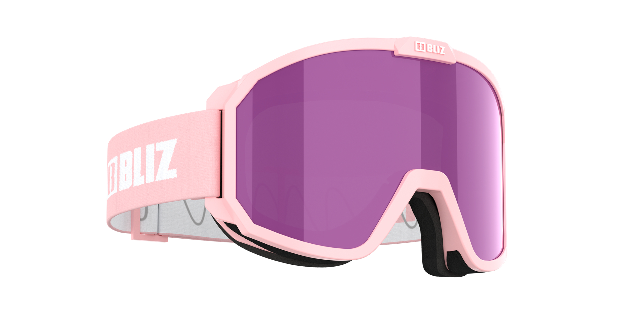 Bliz Rave Jr Ski Goggles Rosa Hvite Brune Rosa | KIZF57406