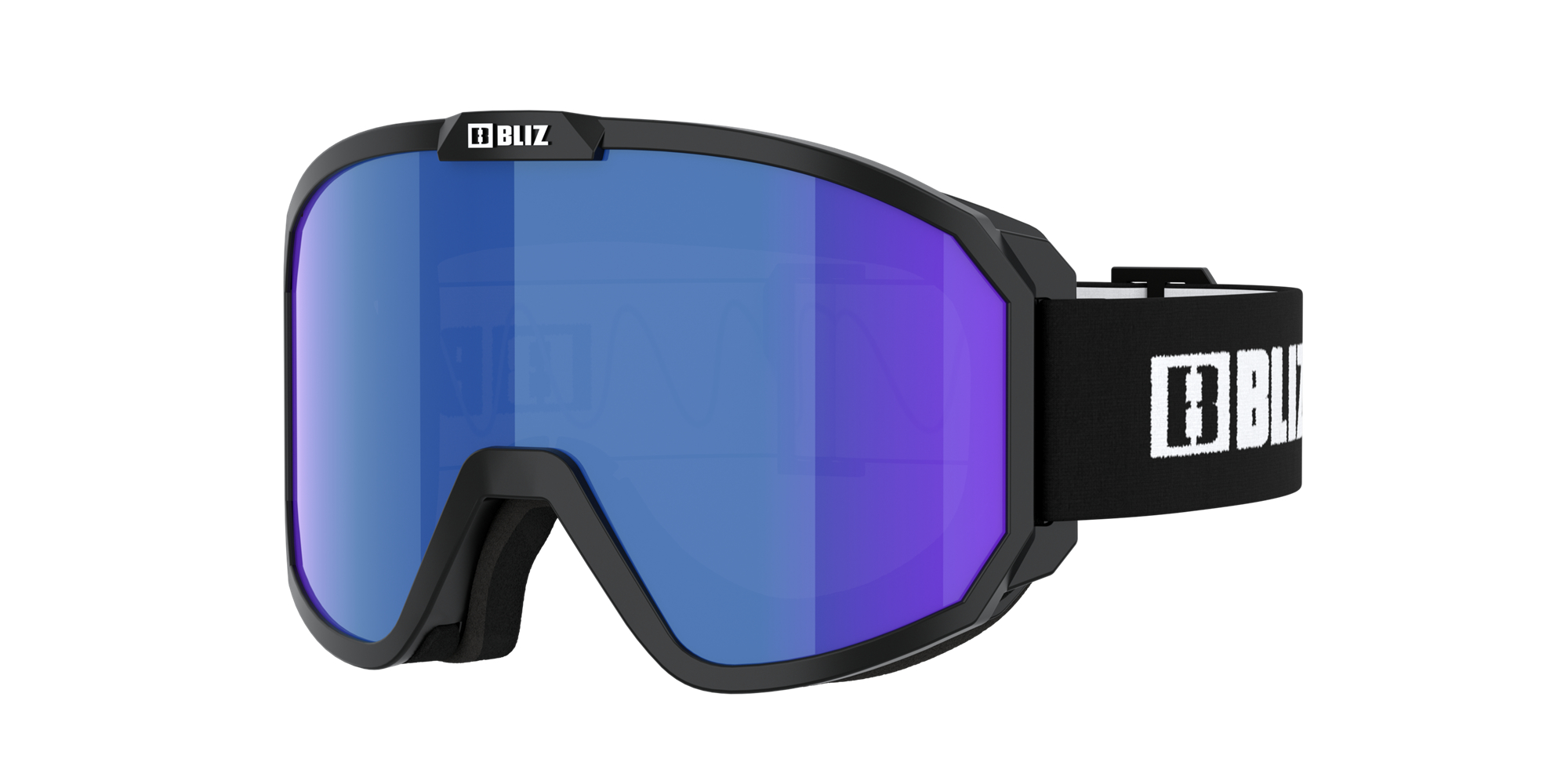 Bliz Rave Jr Ski Goggles Svarte Hvite Brune Blå | ZHQD92873