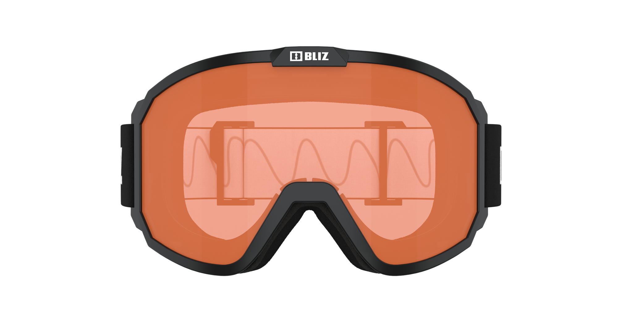 Bliz Rave Jr Ski Goggles Svarte Hvite Oransje | ZRHW37598