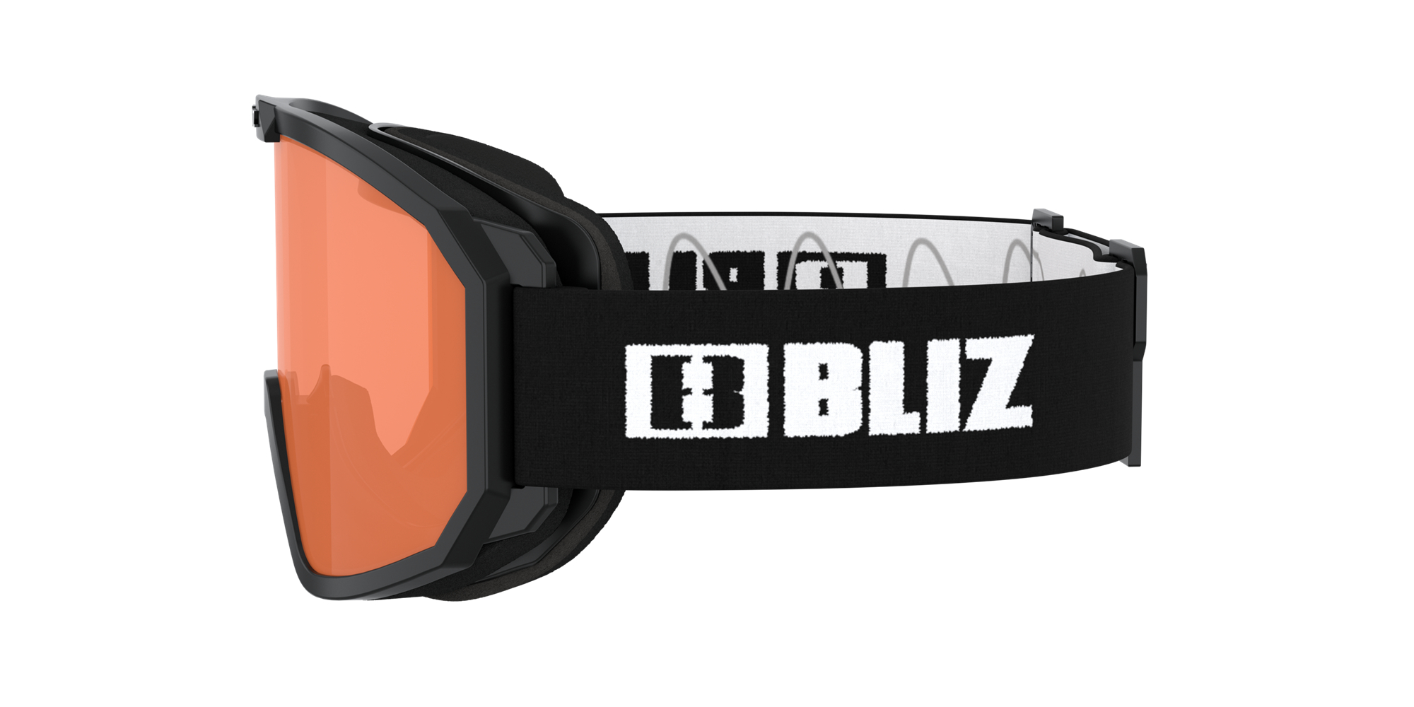 Bliz Rave Jr Ski Goggles Svarte Hvite Oransje | ZRHW37598