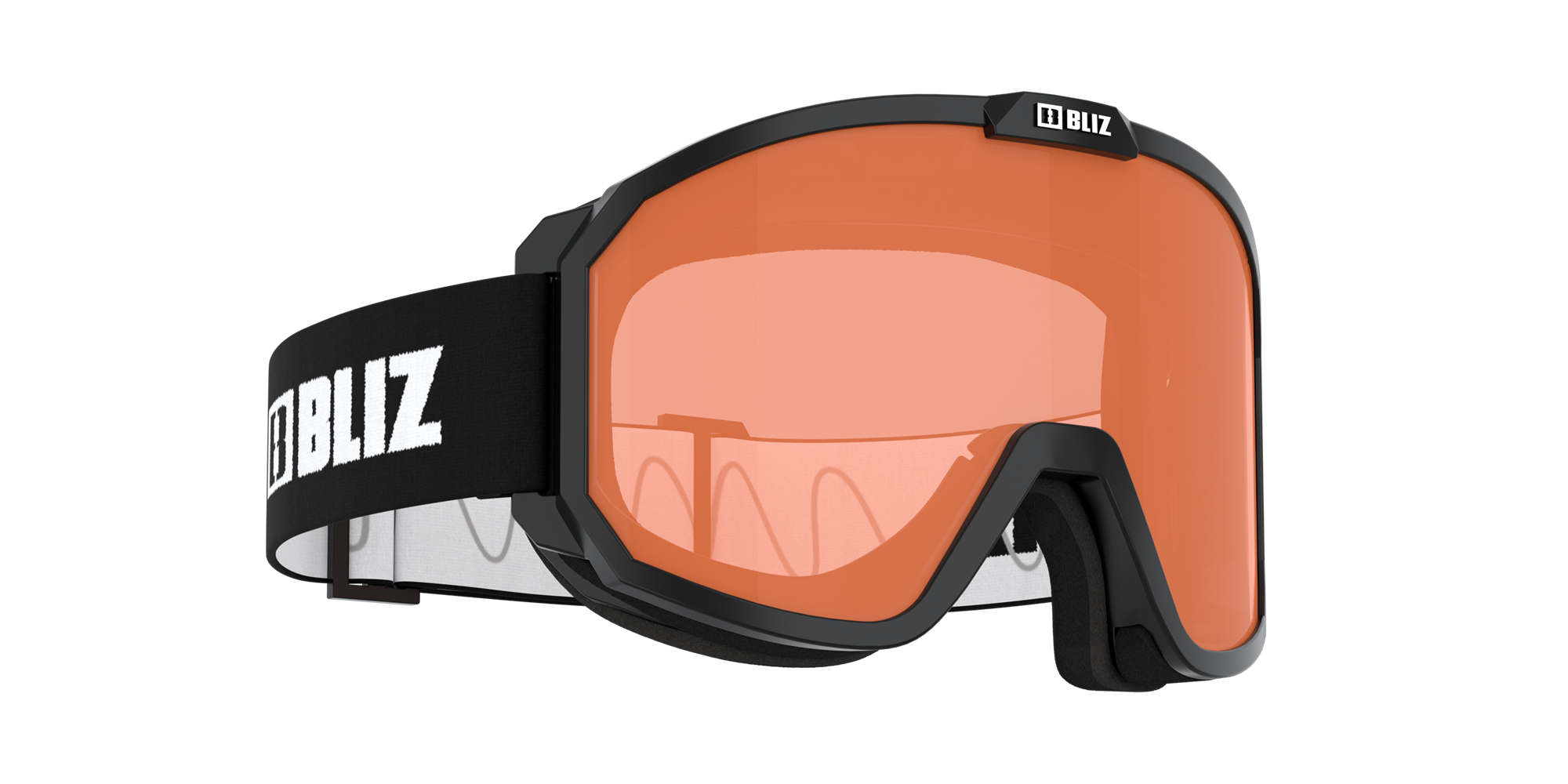 Bliz Rave Jr Ski Goggles Svarte Hvite Oransje | ZRHW37598