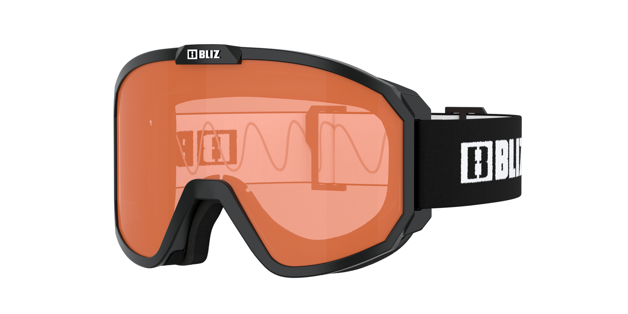 Bliz Rave Jr Ski Goggles Svarte Hvite Oransje | ZRHW37598