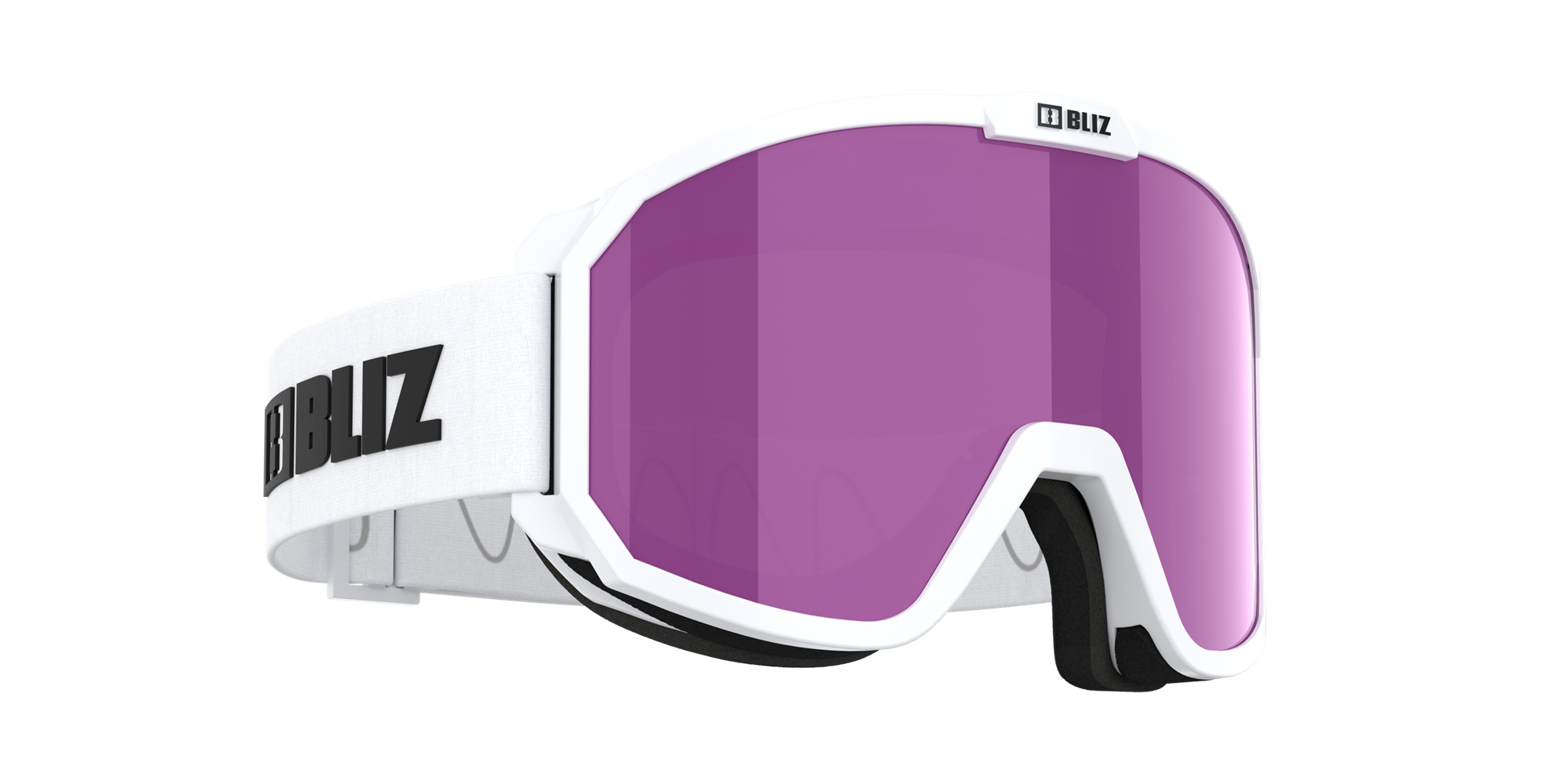 Bliz Rave Ski Goggles Hvite Svarte Brune Rosa | QATE37481