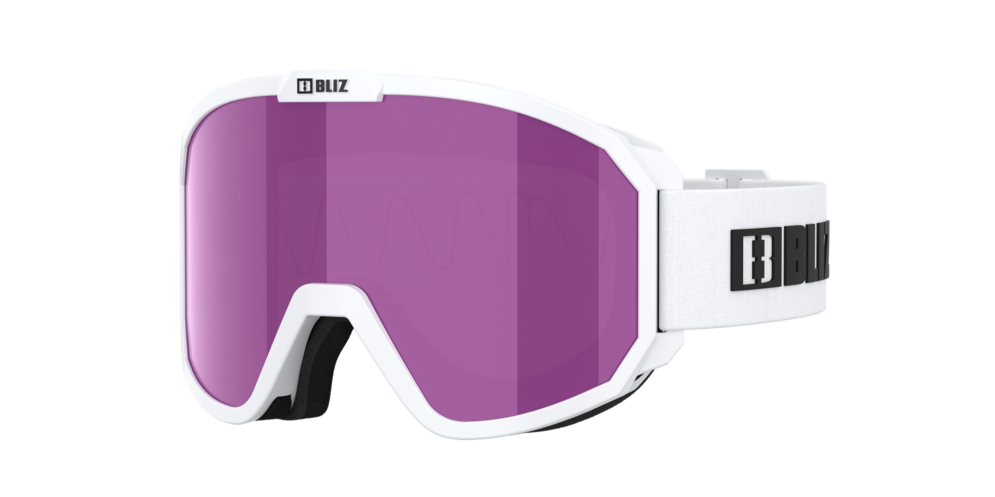 Bliz Rave Ski Goggles Hvite Svarte Brune Rosa | QATE37481