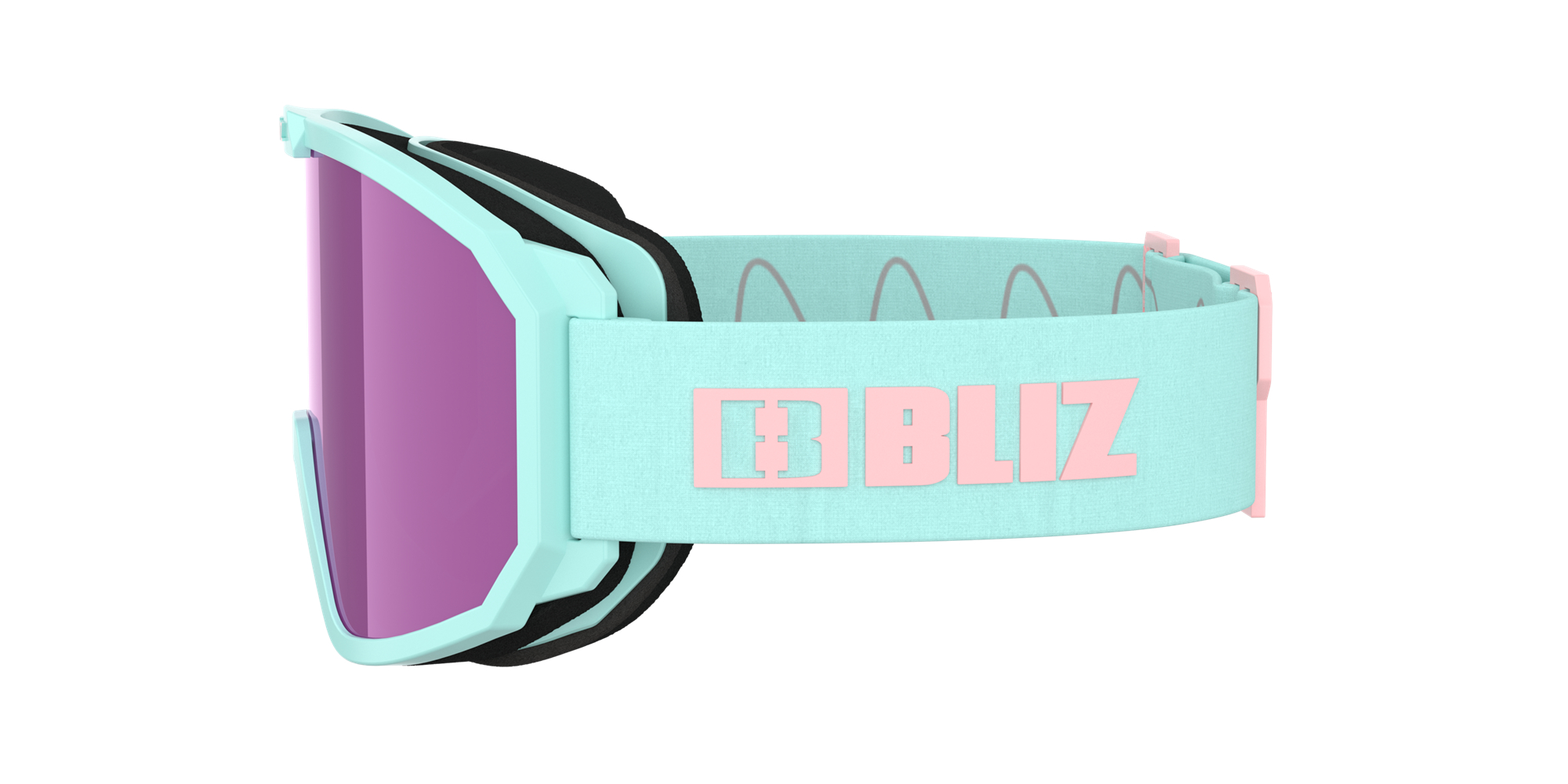 Bliz Rave Ski Goggles Mint Rosa Brune Rosa | JSAX80514