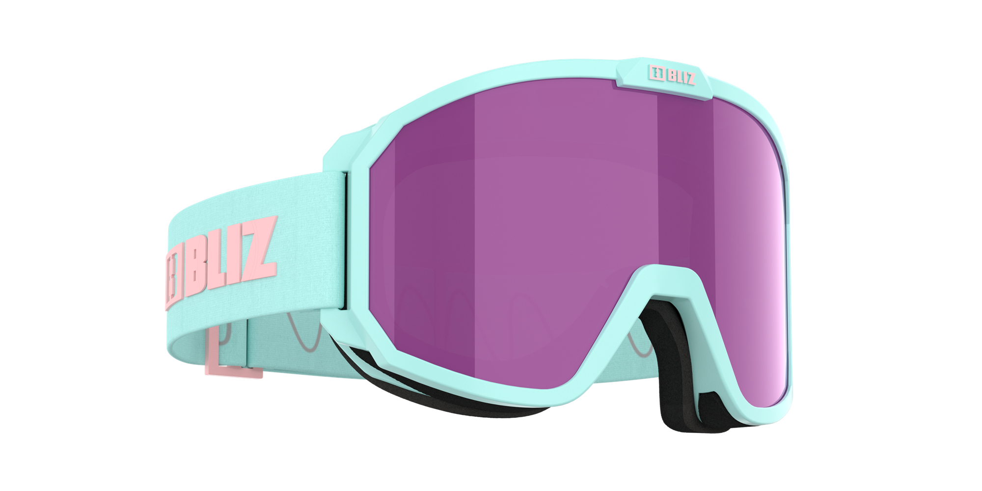 Bliz Rave Ski Goggles Mint Rosa Brune Rosa | JSAX80514