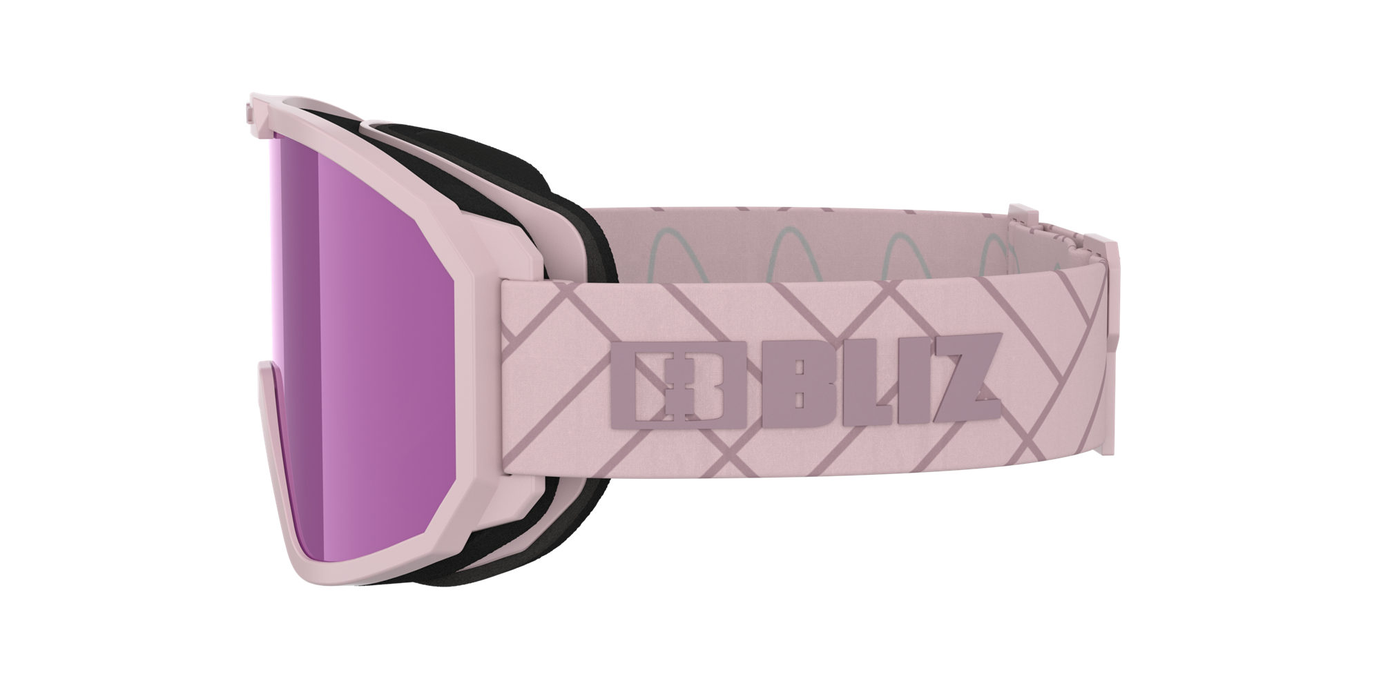 Bliz Rave Ski Goggles Rosa Mørke Rosa Brune Rosa | KTMX20973