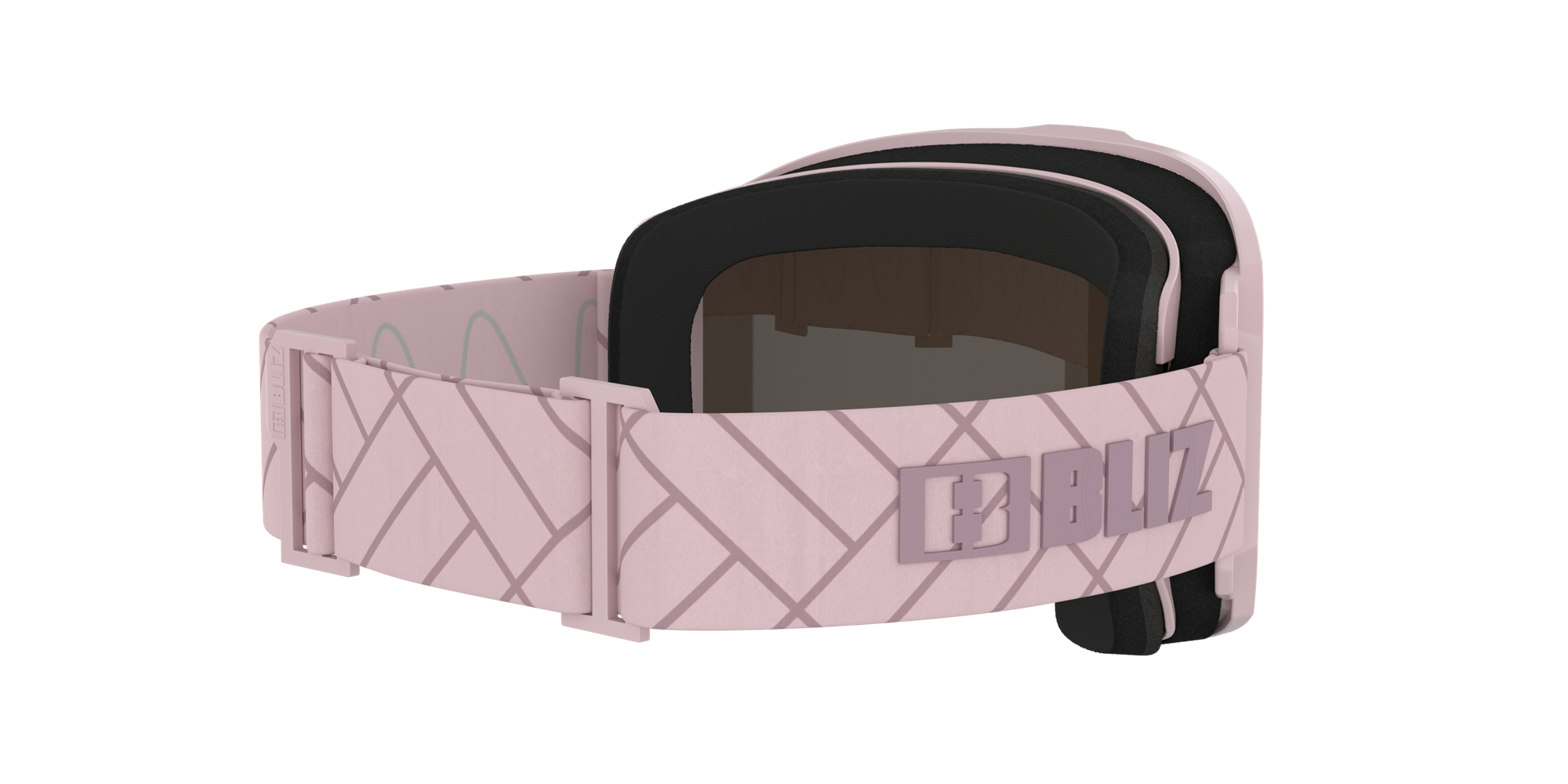 Bliz Rave Ski Goggles Rosa Mørke Rosa Brune Rosa | KTMX20973