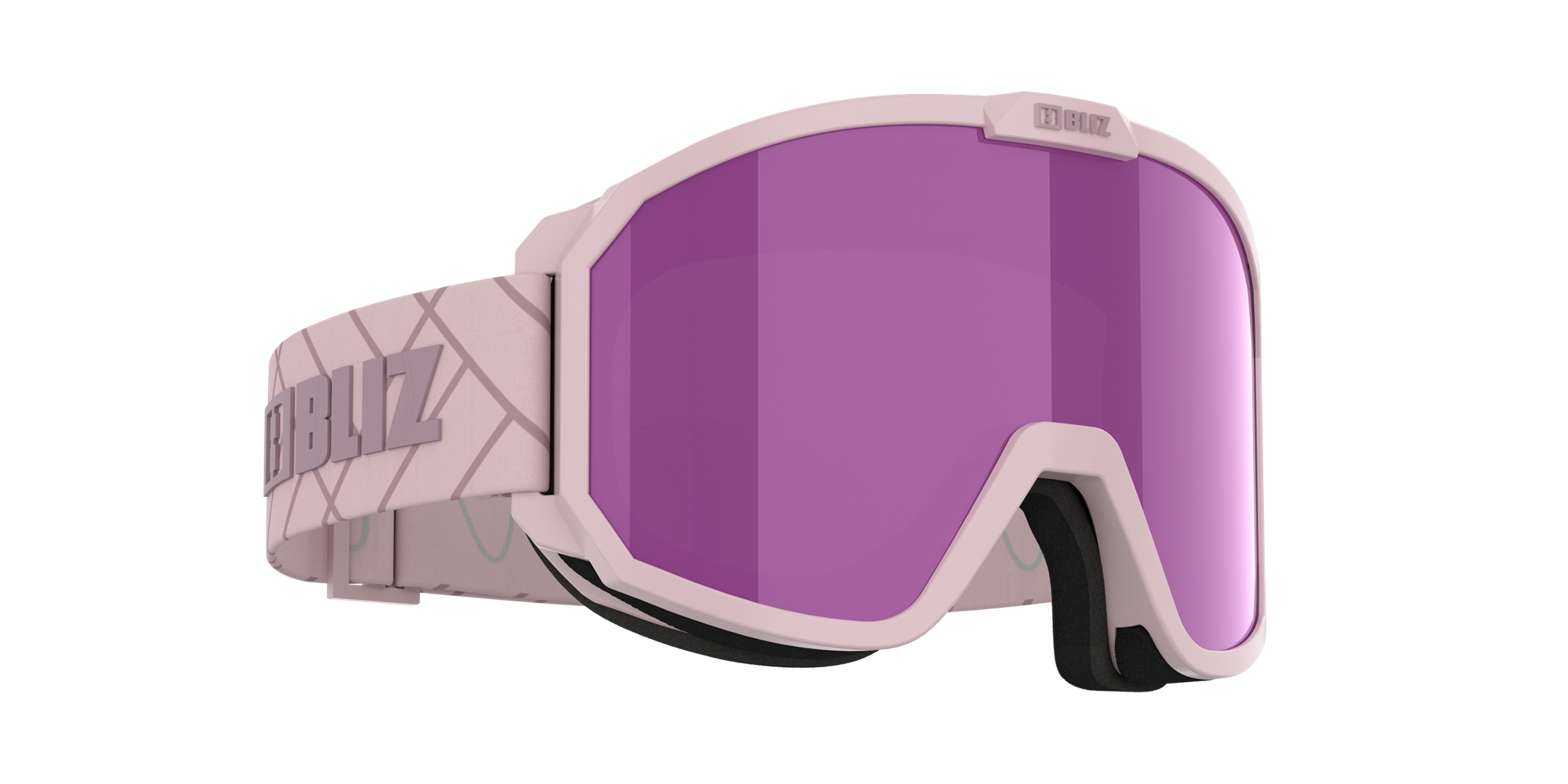 Bliz Rave Ski Goggles Rosa Mørke Rosa Brune Rosa | KTMX20973