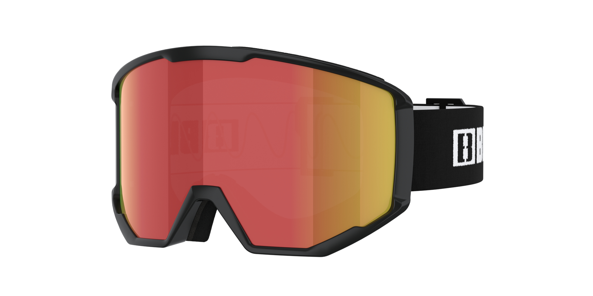 Bliz Spark Ski Goggles Svarte Brune Rød | RUEP96231