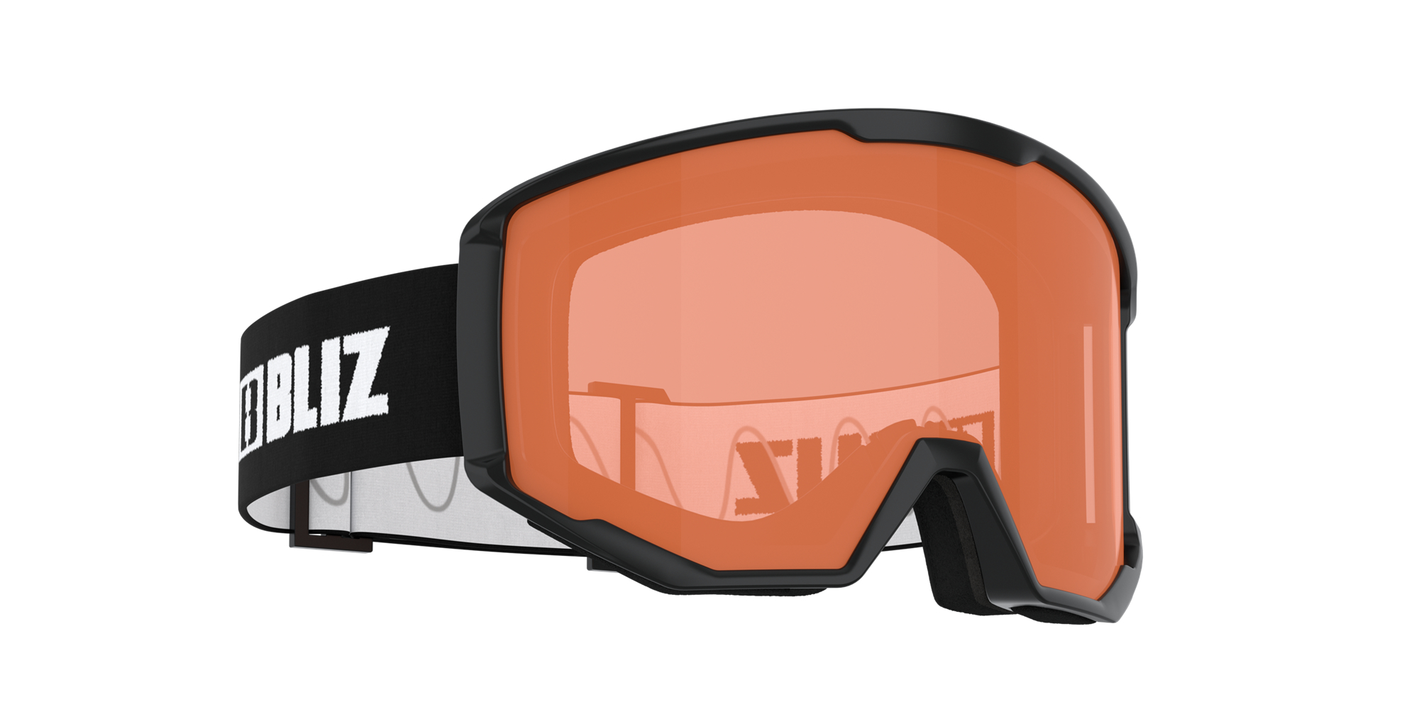 Bliz Spark Ski Goggles Svarte Oransje | XRDS50283